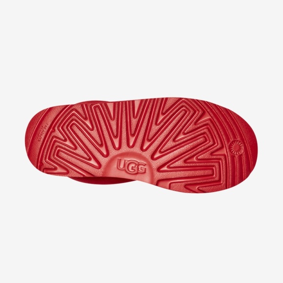 NEW w/Box UGG Kids Unisex nuemel ii Chukka Boot Samba Red Leather Suede Size 3 - Picture 6 of 16